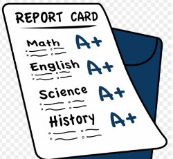 Report card for the first nine weeks